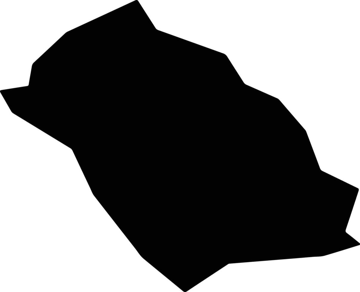 Sultangazi Turkey silhouette map vector