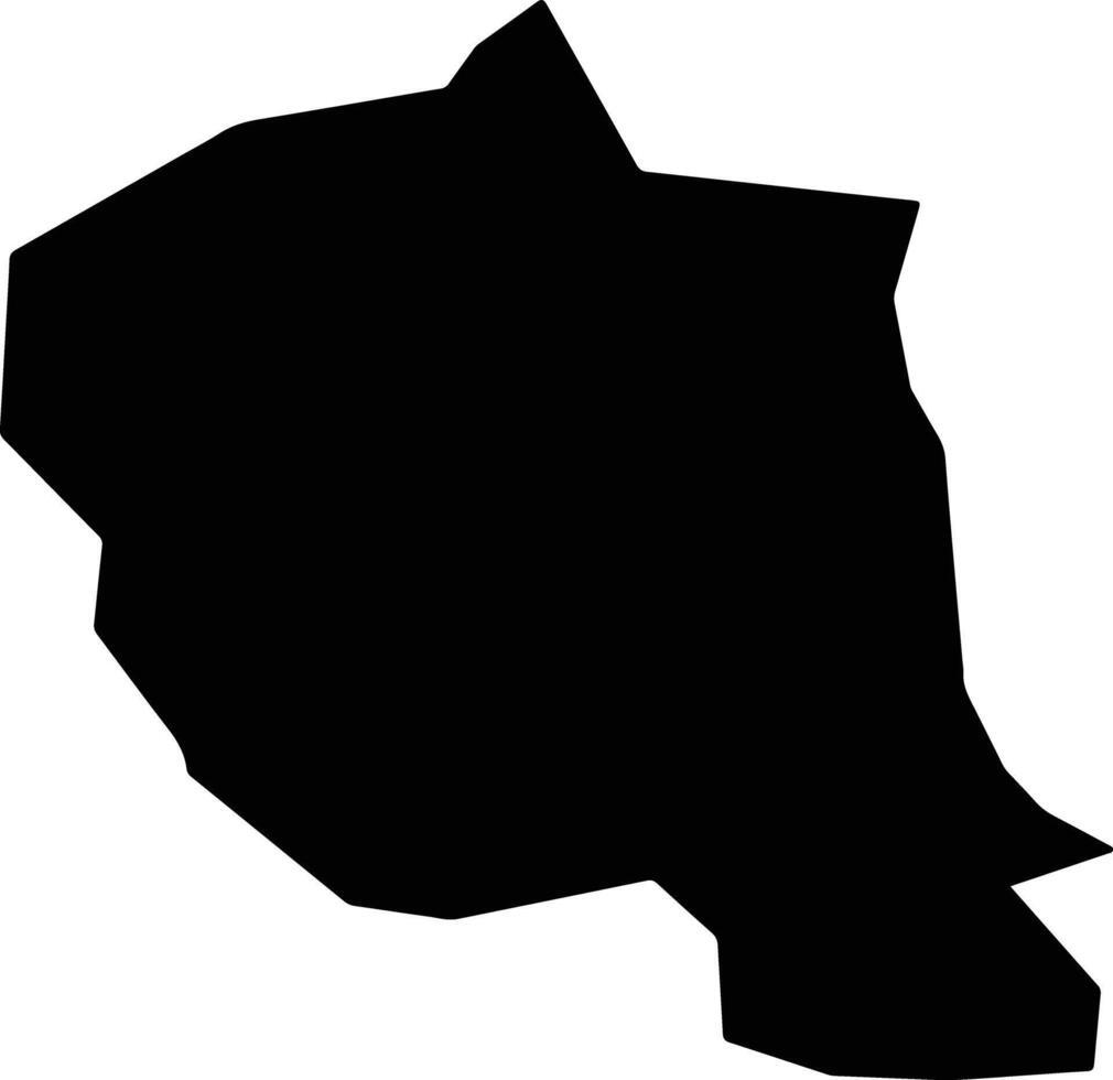 Sulusaray Turkey silhouette map vector