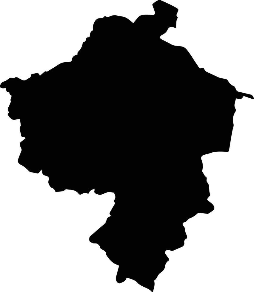 Sultepec Mexico silhouette map vector