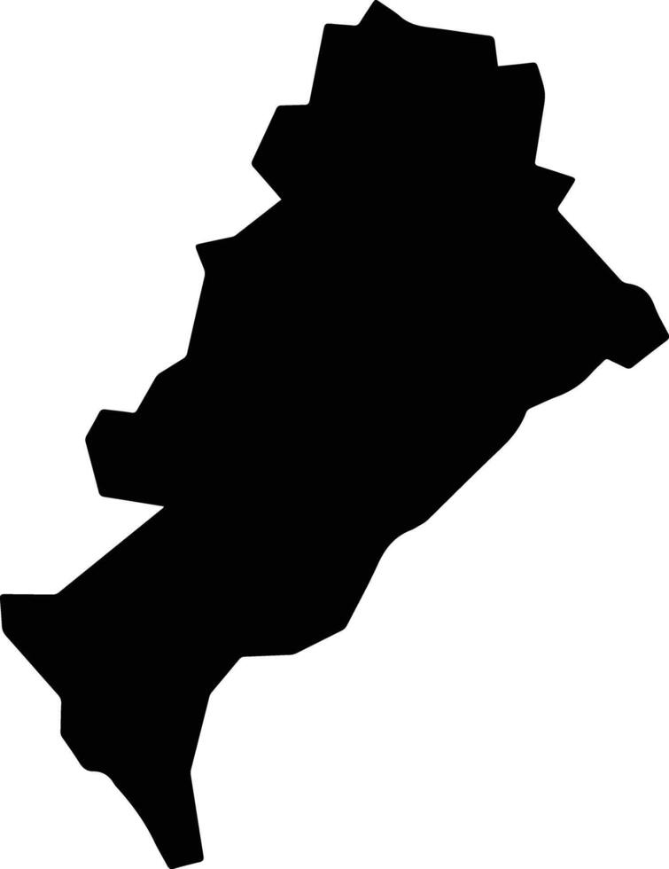 Sumaila Nigeria silhouette map vector