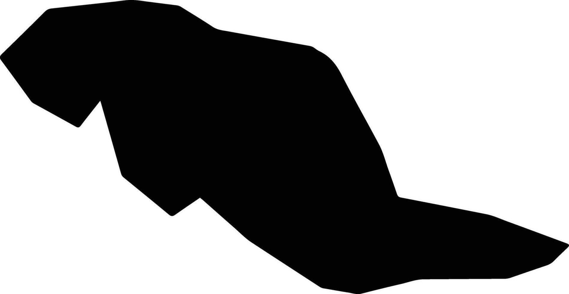 Sumail Iraq silhouette map vector
