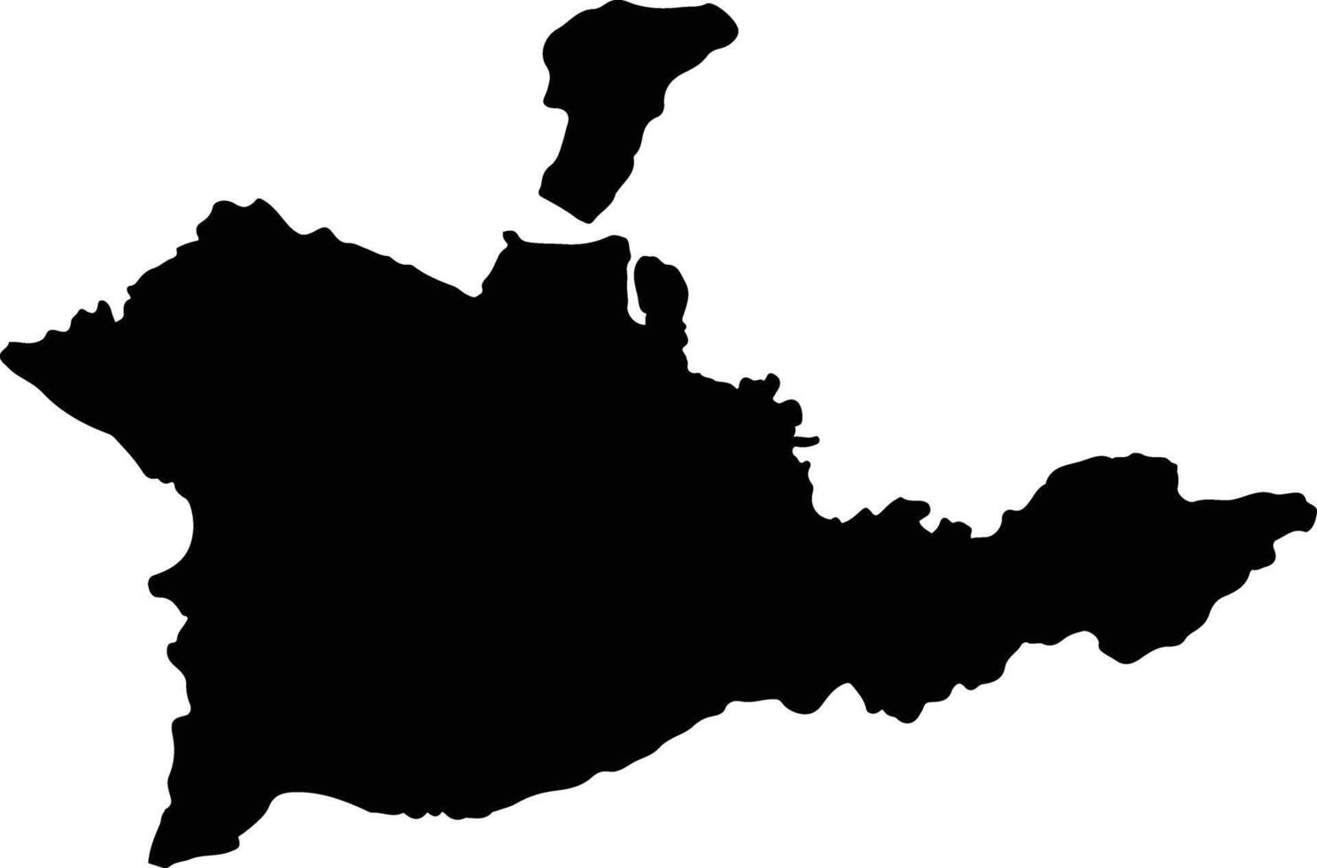 Sumbawa Indonesia silhouette map vector