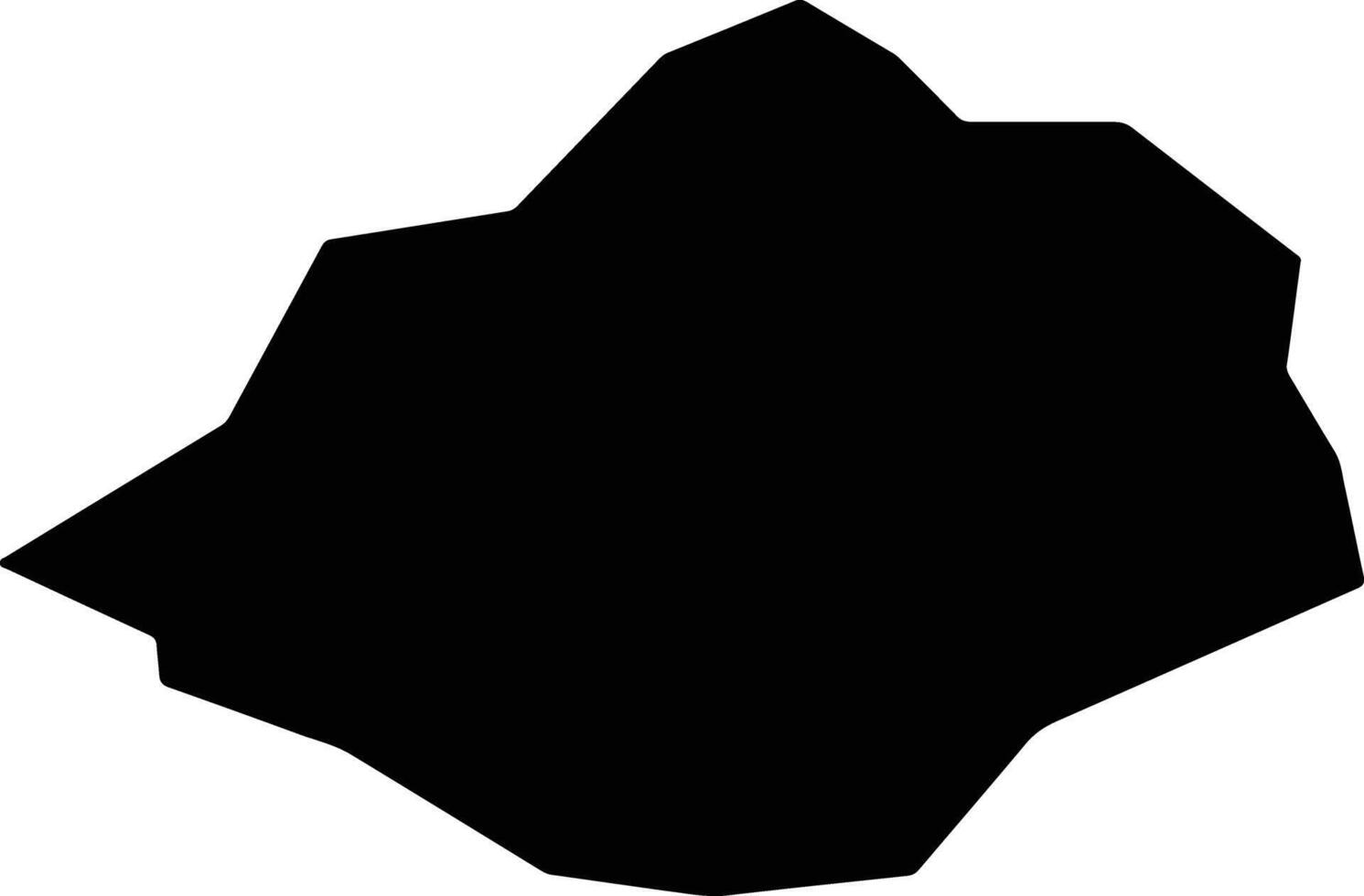 Sunchon City North Korea silhouette map vector