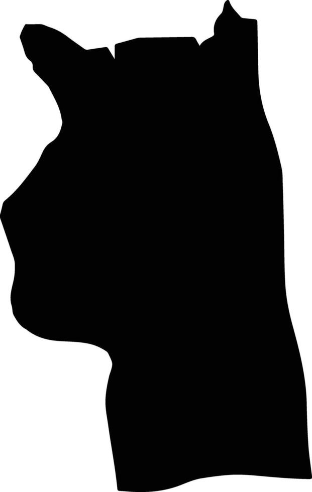 SUNGEI KADUT Singapore silhouette map vector
