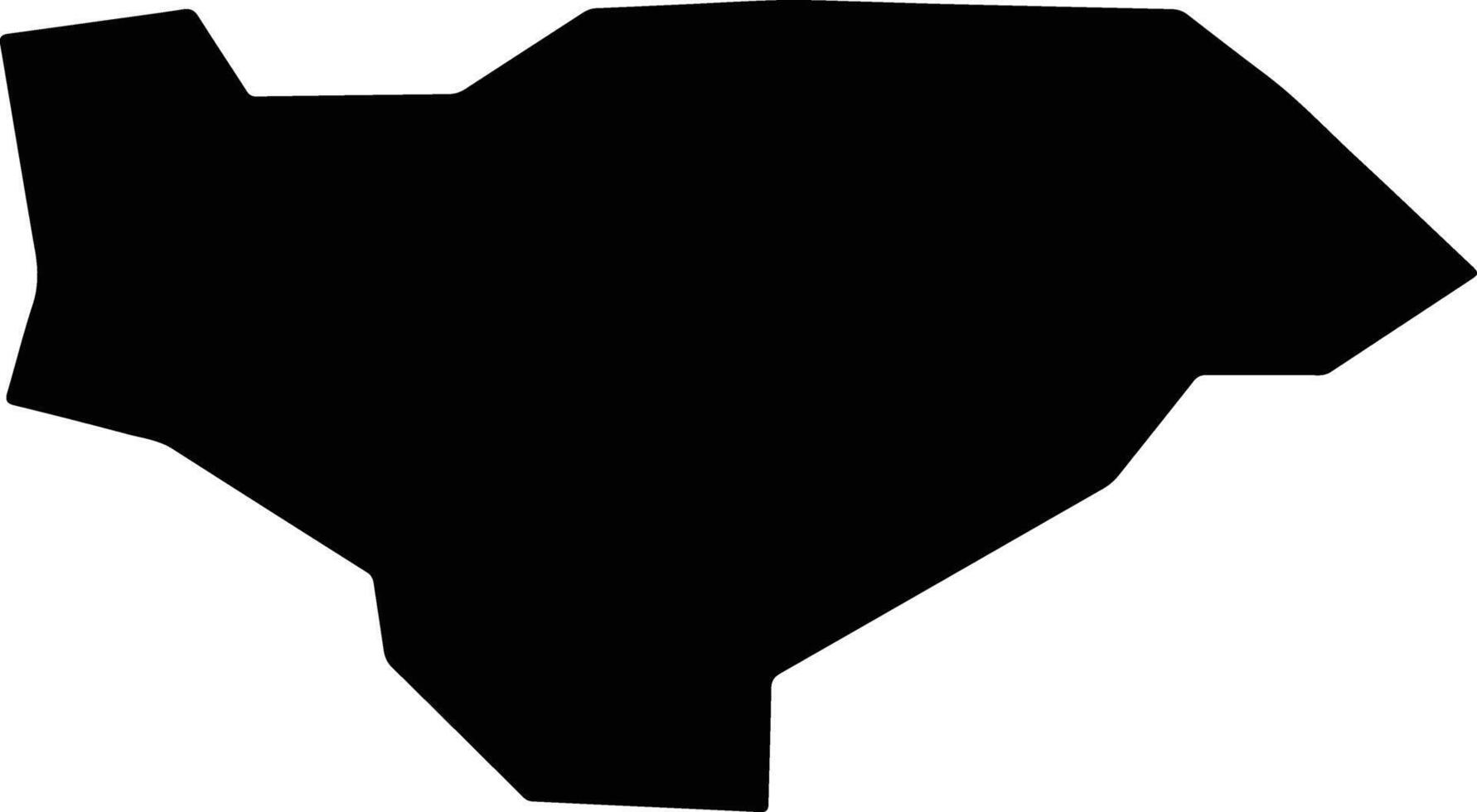 Sungurlare Bulgaria silhouette map vector