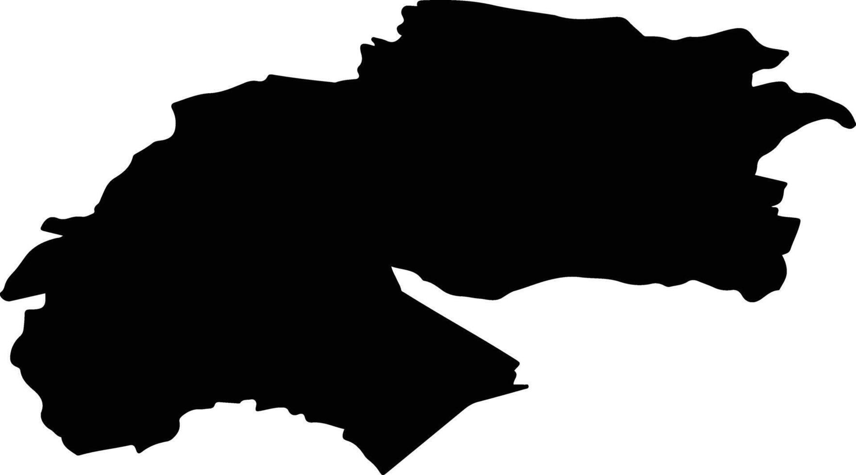 SUPUR Romania silhouette map vector