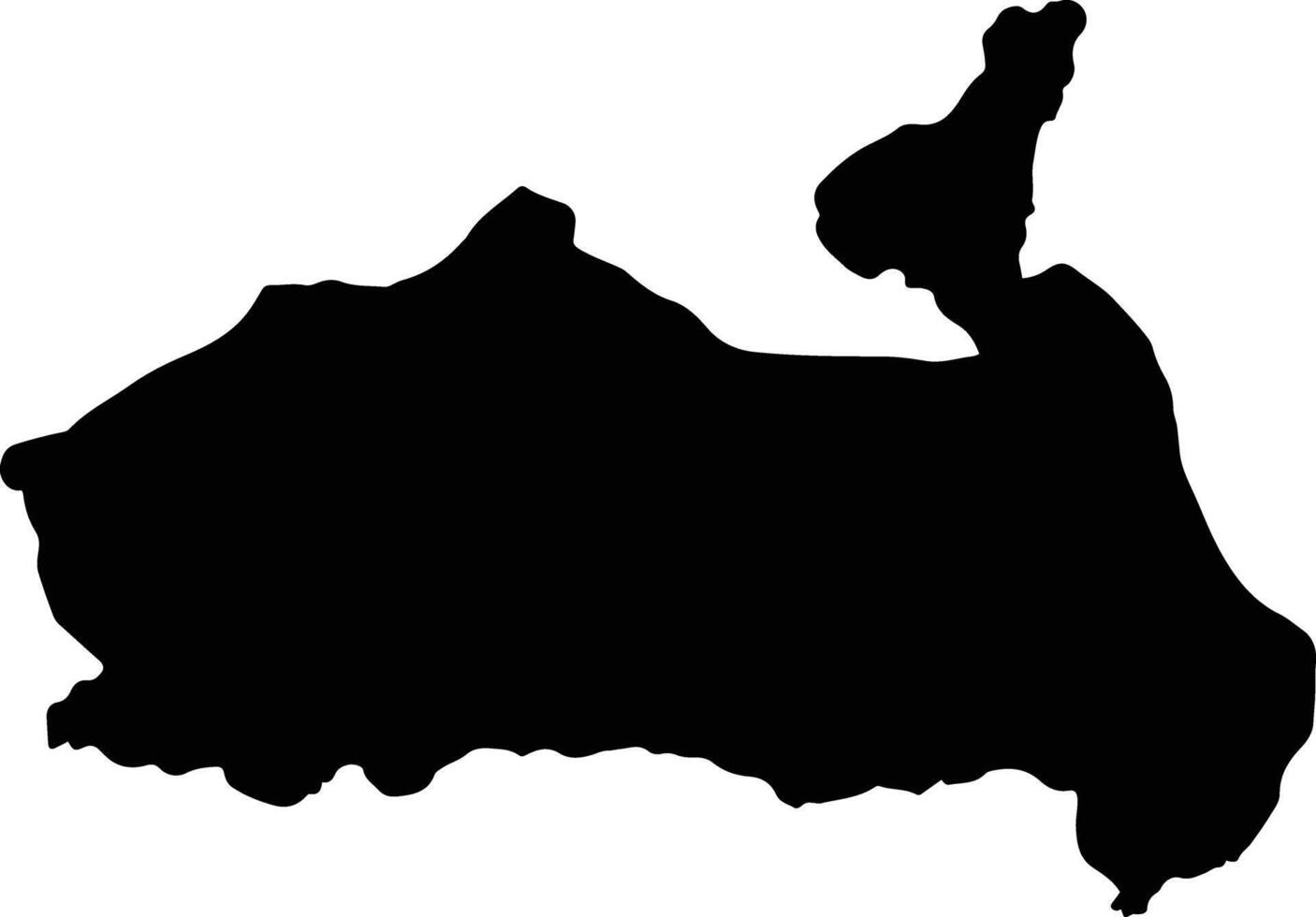 Sur Carangas Bolivia silhouette map vector