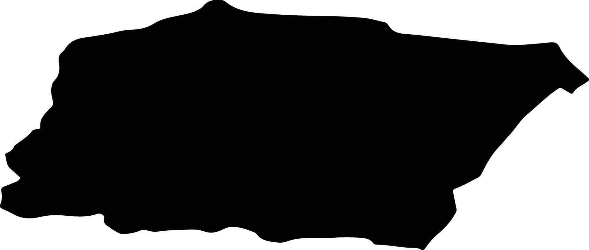 SURA MICA Romania silhouette map vector