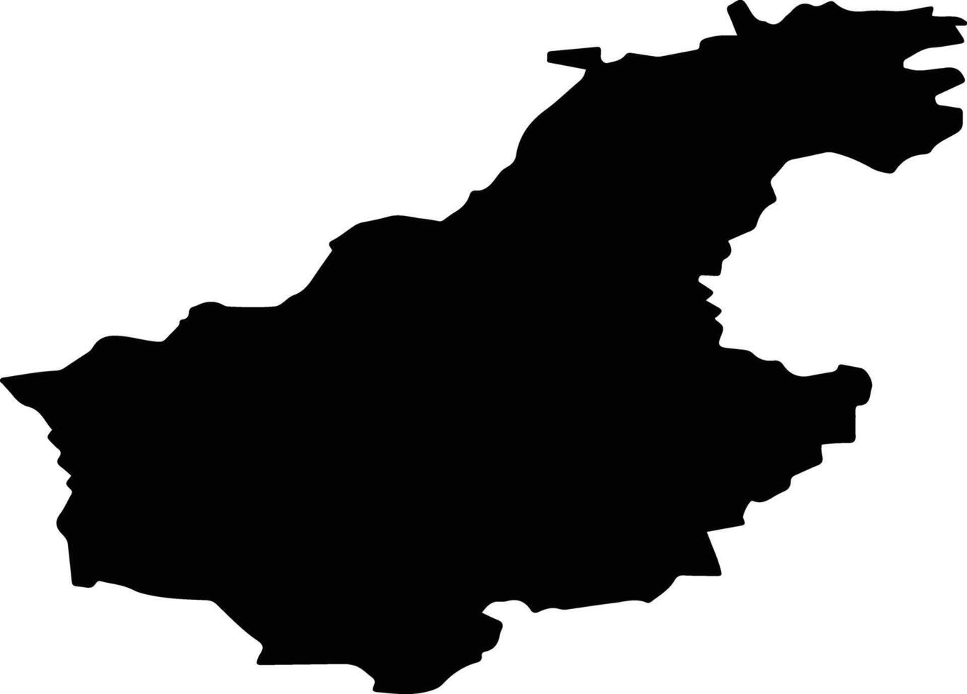 Surazhsky District Russia silhouette map vector