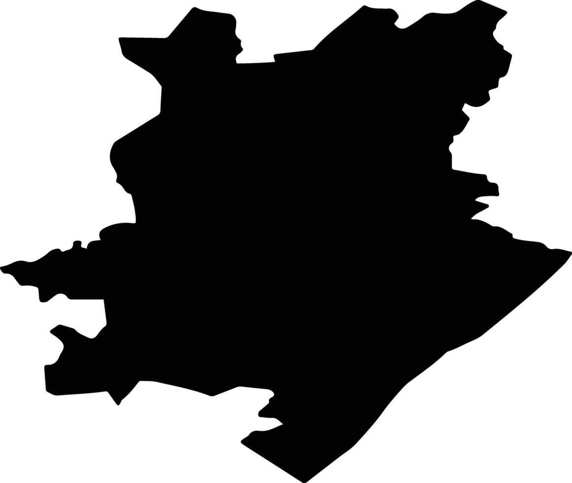 Surovikinsky District Russia silhouette map vector