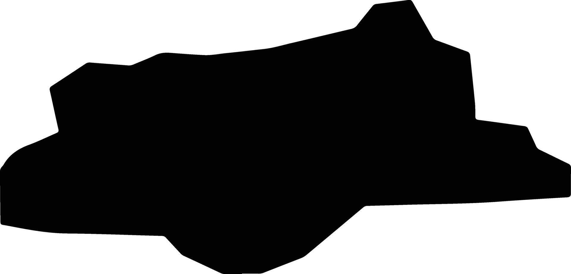 Surkh Rod Afghanistan silhouette map vector