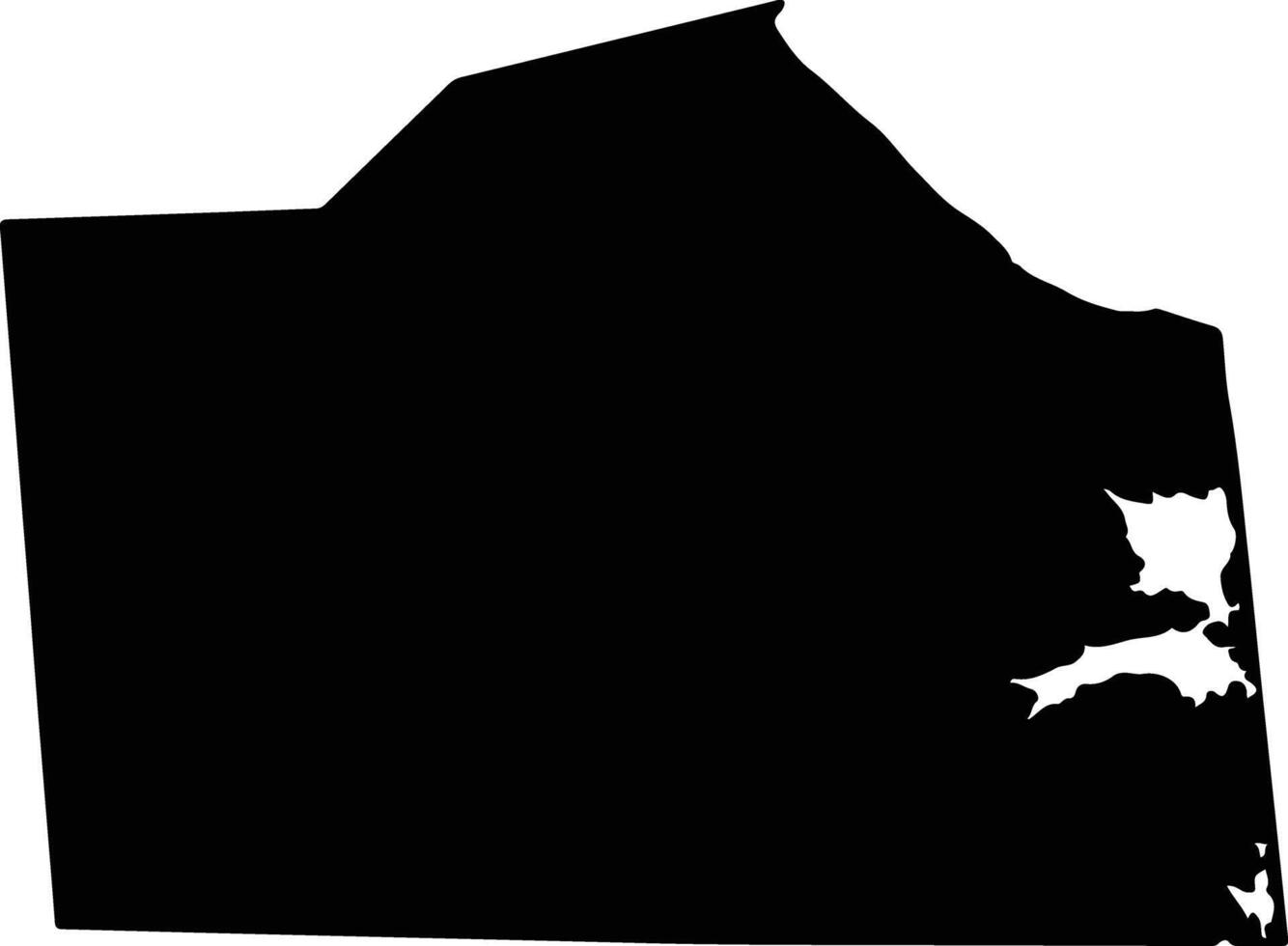 Sussex United States silhouette map vector