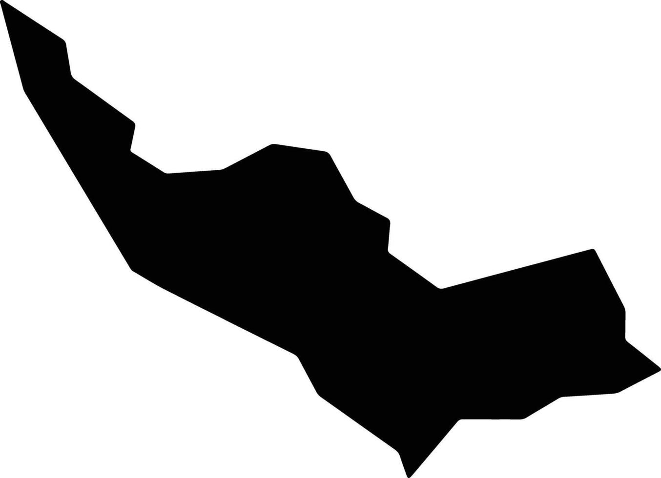 Susono Japan silhouette map vector