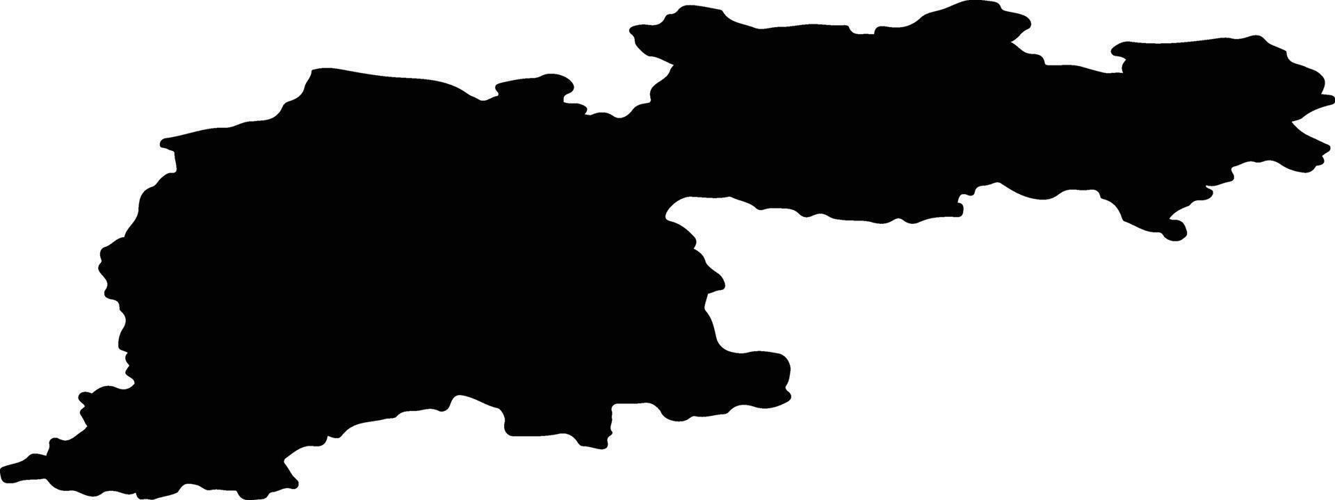 Susumansky Urban District Russia silhouette map vector