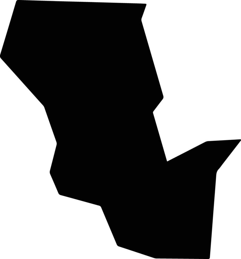 Sutter United States silhouette map vector