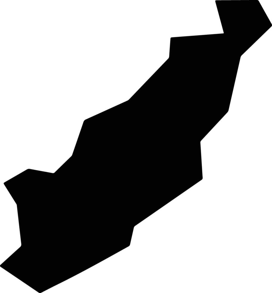 Suwa Japan silhouette map vector