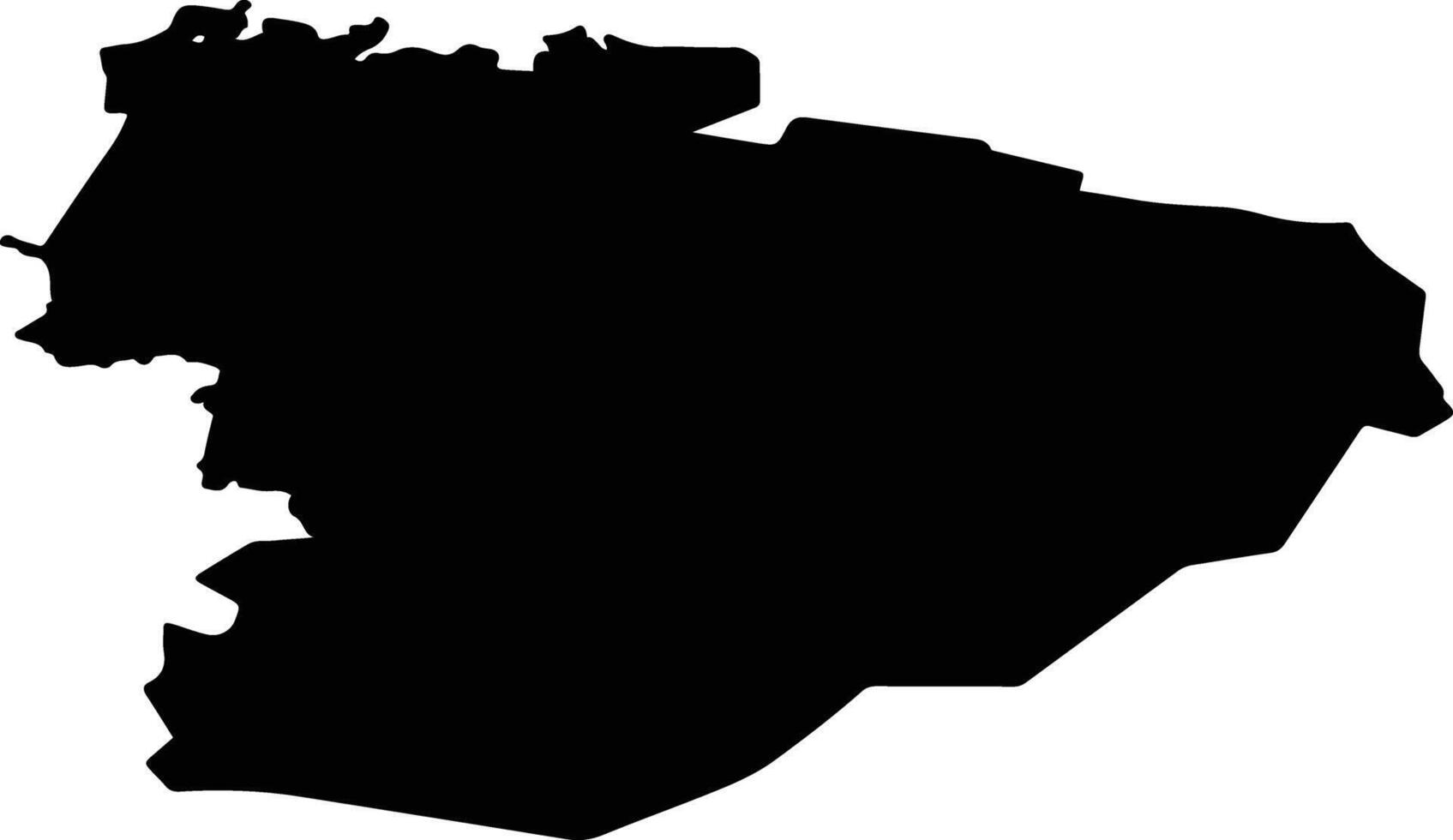 Suupohjan seutukunta Finland silhouette map vector