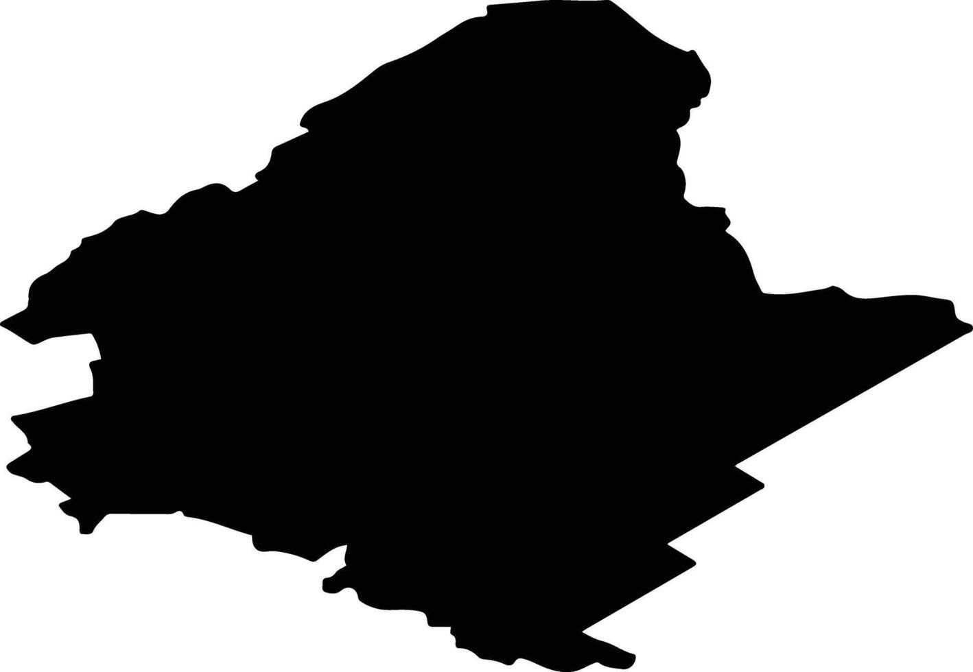 Suzunsky District Russia silhouette map vector