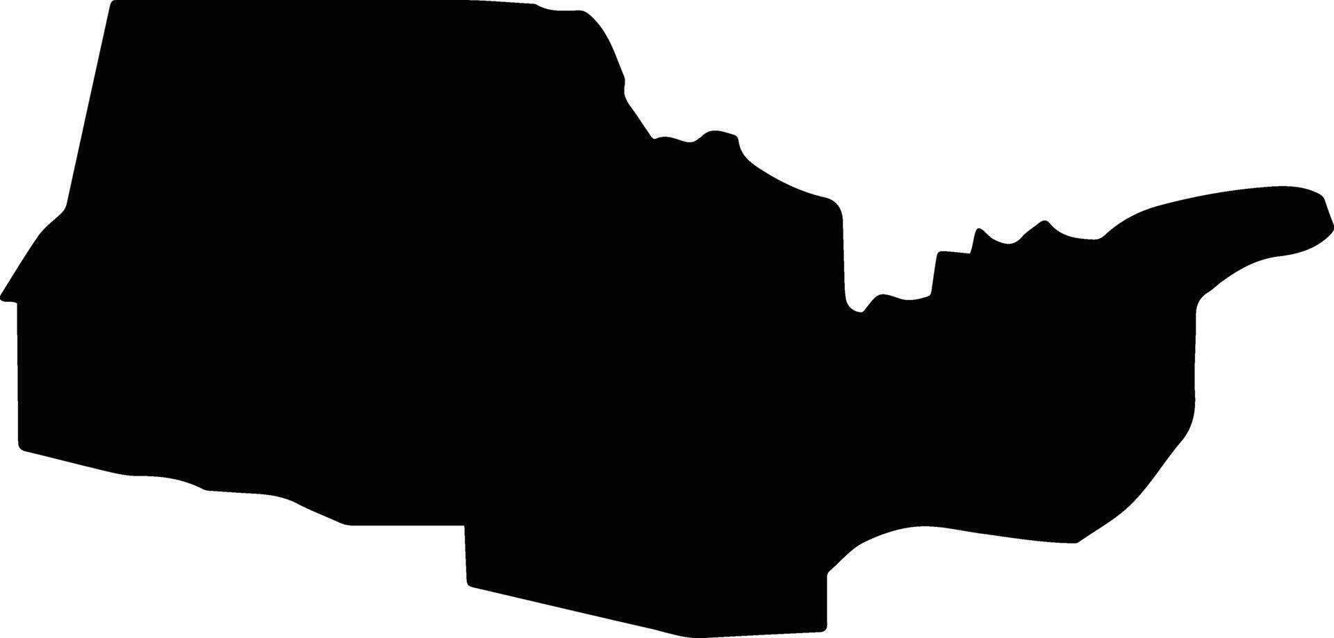 Svay Chek Cambodia silhouette map vector
