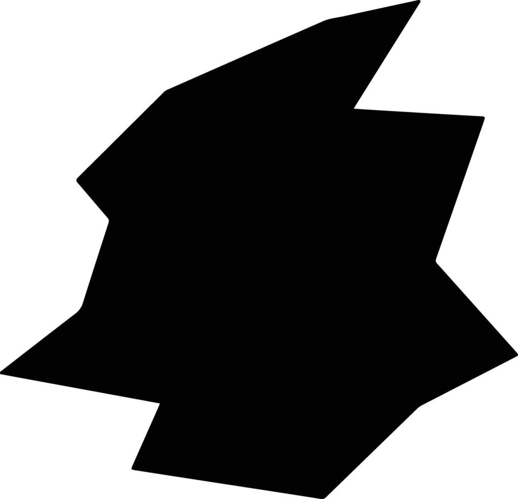 Svenljunga Sweden silhouette map vector
