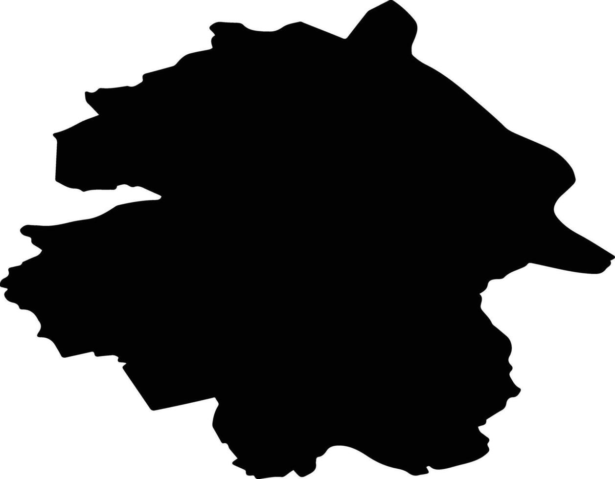 Sventes pag Latvia silhouette map vector