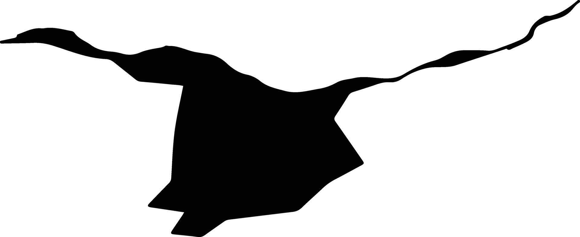 Svishtov Bulgaria silhouette map vector