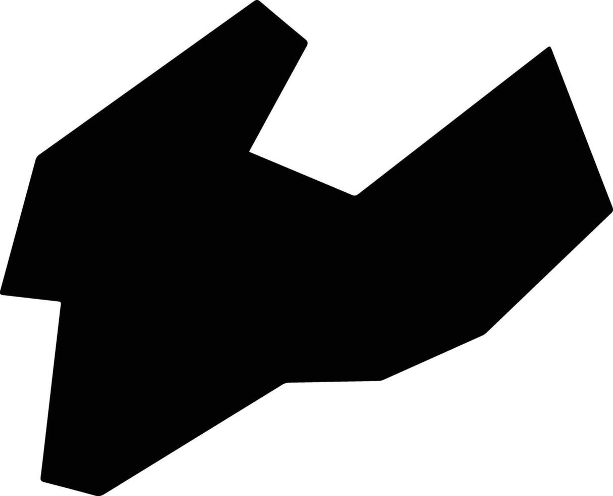 Swabi Pakistan silhouette map vector