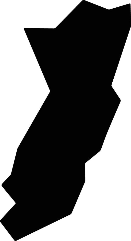 Swat Pakistan silhouette map vector
