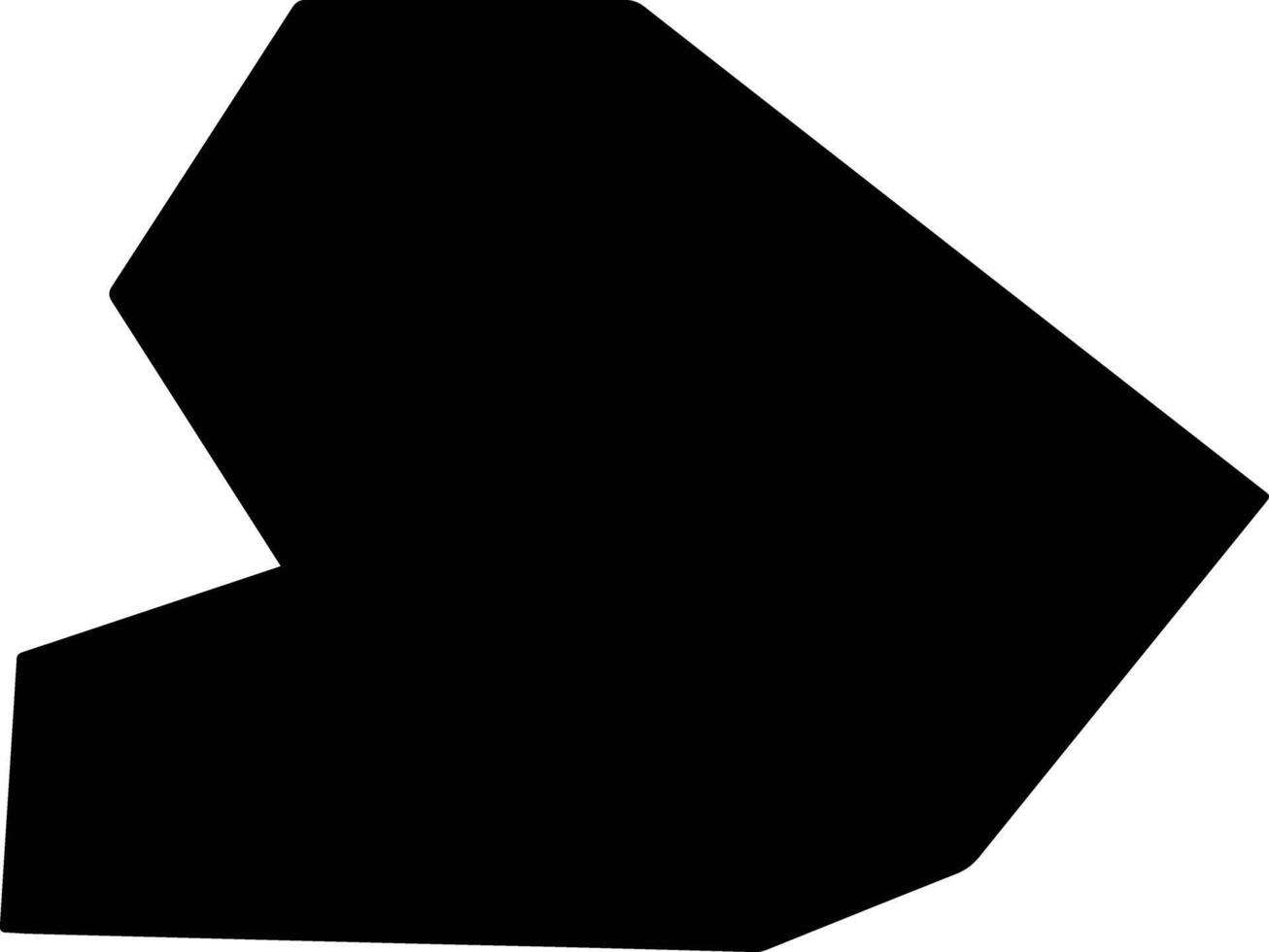 Synelnykove Ukraine silhouette map vector
