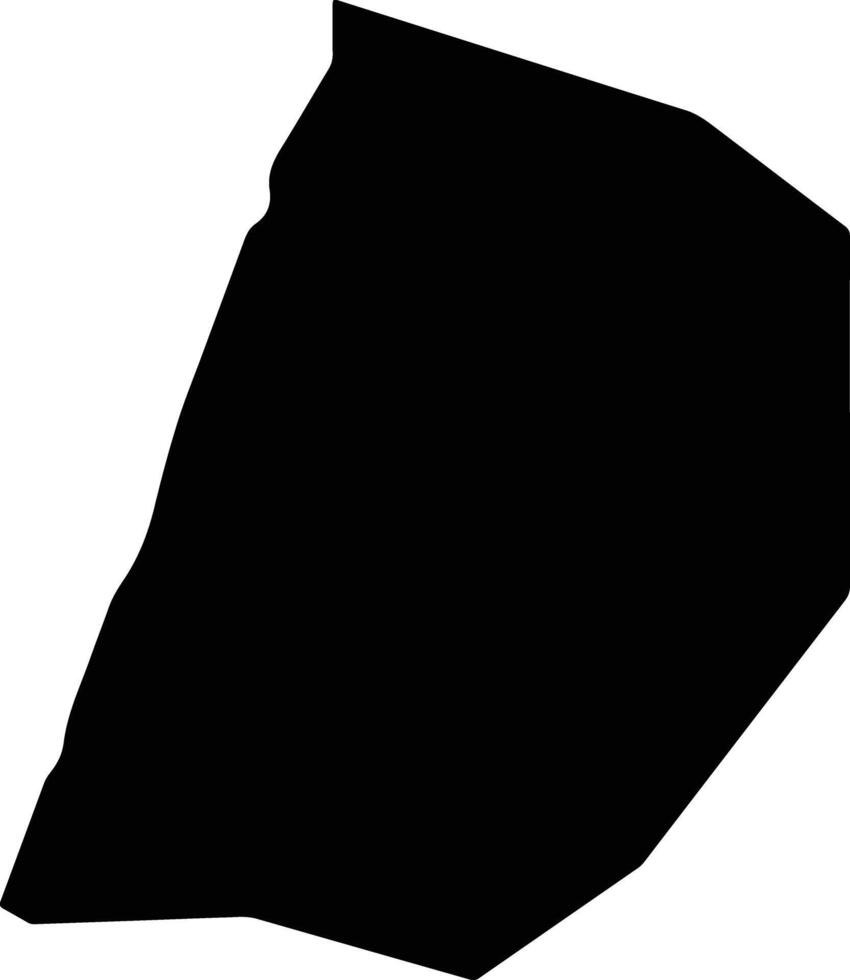 Syrianochori Cyprus silhouette map vector