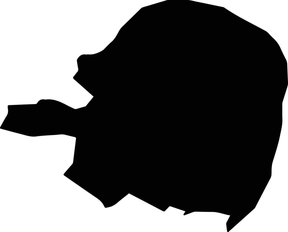 Szentendre Hungary silhouette map vector
