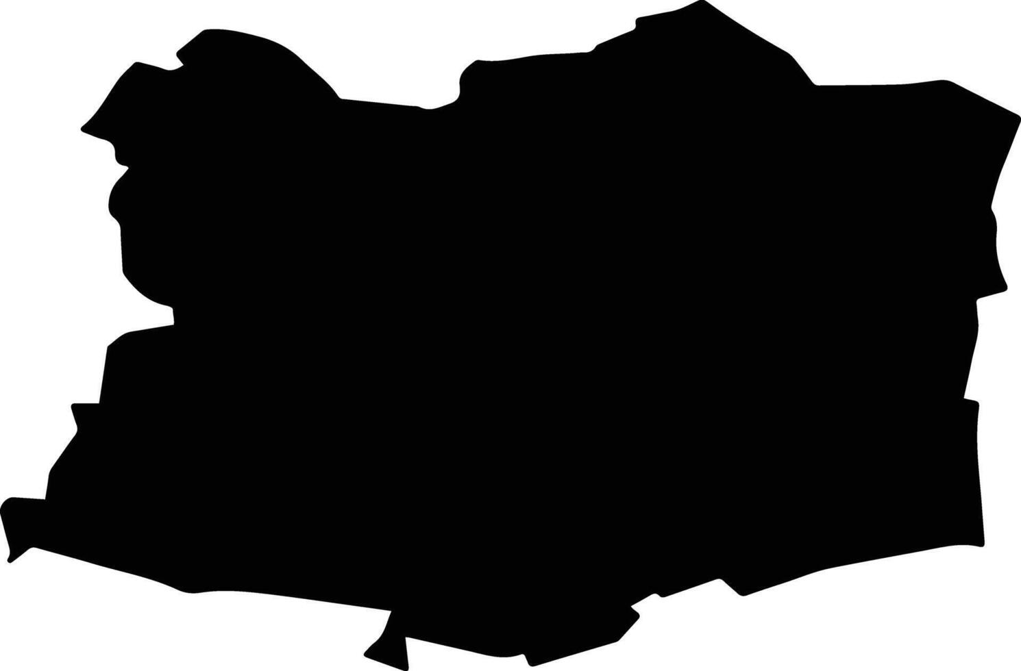 Szentes Hungary silhouette map vector