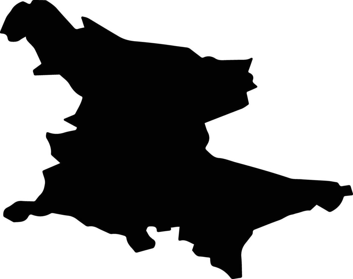 Szeghalom Hungary silhouette map vector