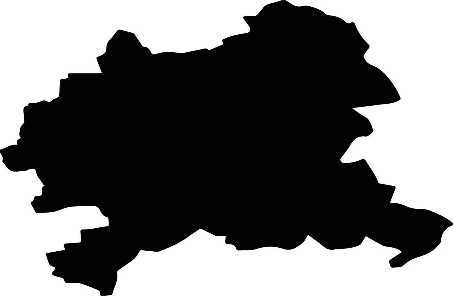 Szombathely Hungary silhouette map vector