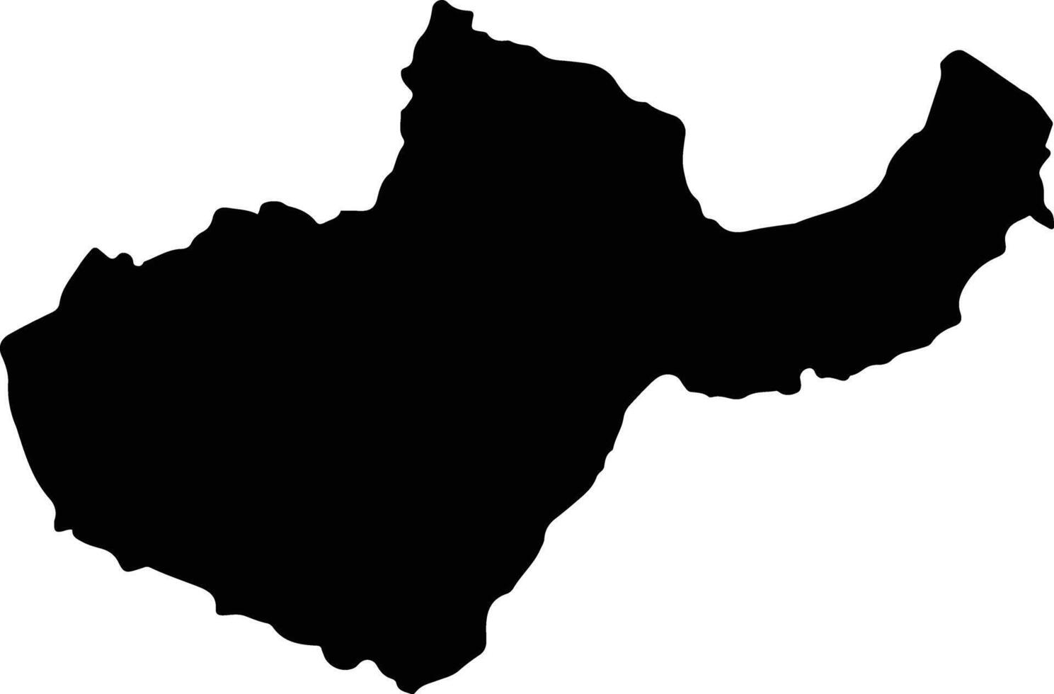 Ta Oi Laos silhouette map vector