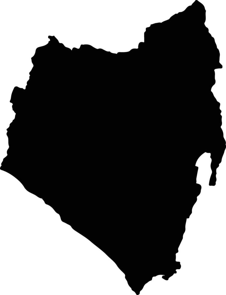 Tabanan Indonesia silhouette map vector