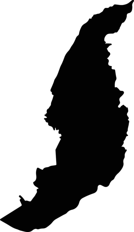 Tabalong Indonesia silhouette map vector