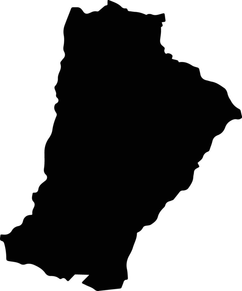 Tabio Colombia silhouette map vector