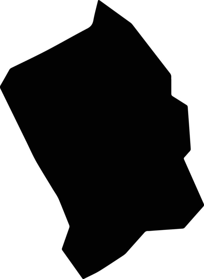 Tabira Brazil silhouette map vector