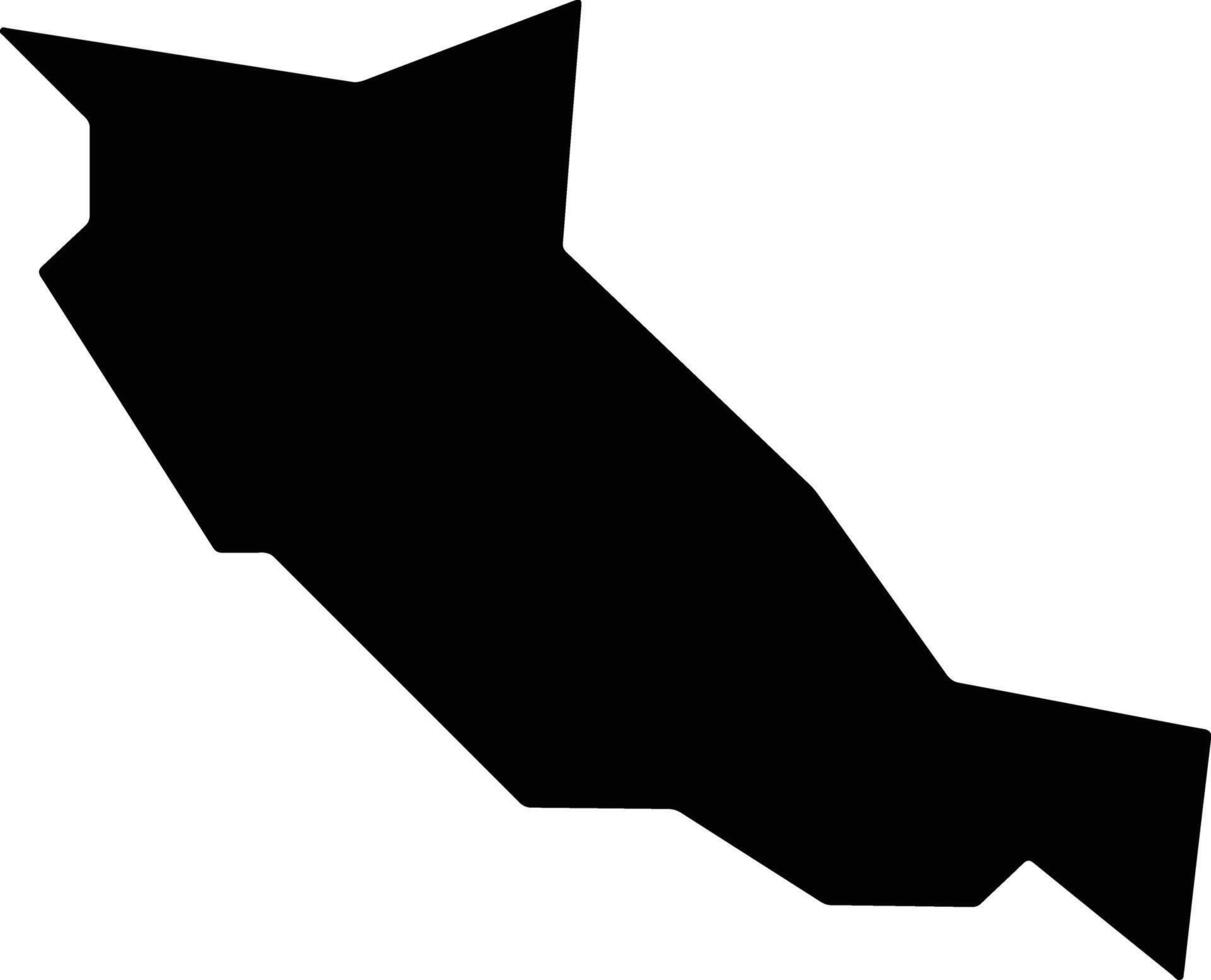 Tabiteuea South Kiribati silhouette map vector