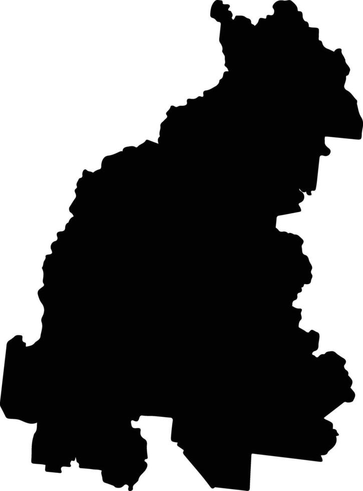 Tablelands Australia silhouette map vector