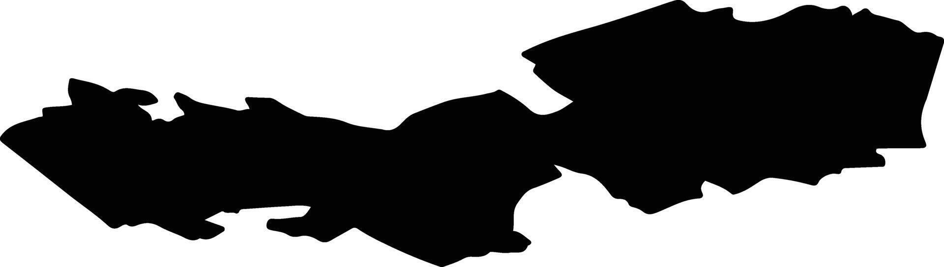 Tabivere vald Estonia silhouette map vector