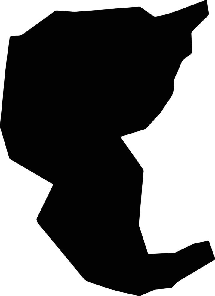 Tabocas do Brejo Velho Brazil silhouette map vector