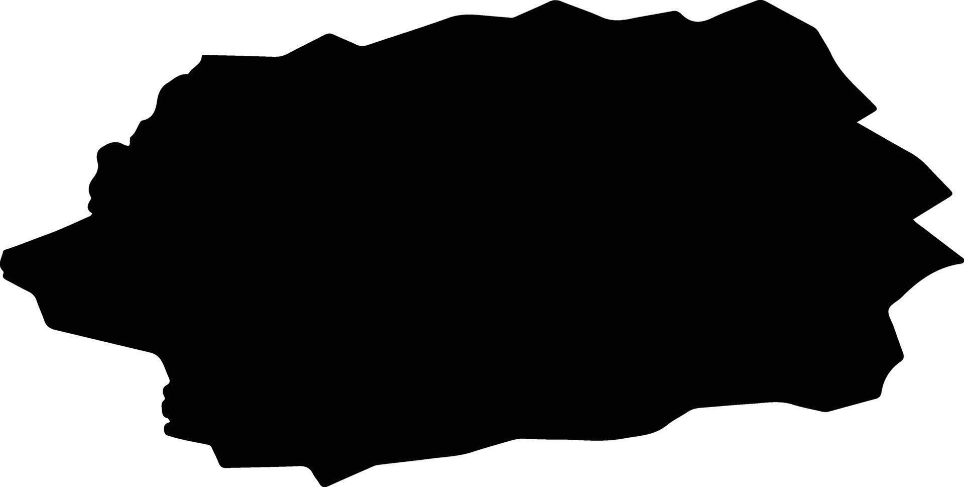 Tachov Czech Republic silhouette map vector