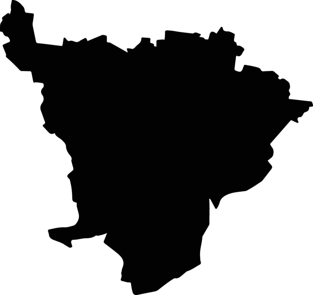 Tacotalpa Mexico silhouette map vector