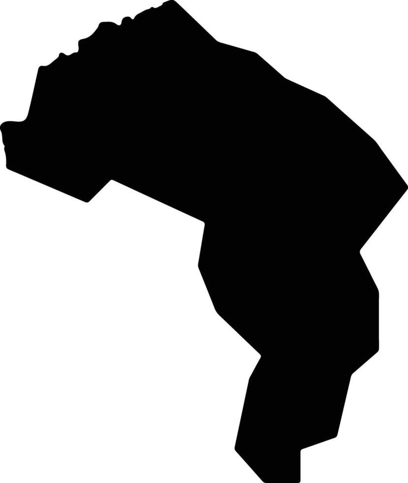Tacuba El Salvador silhouette map vector