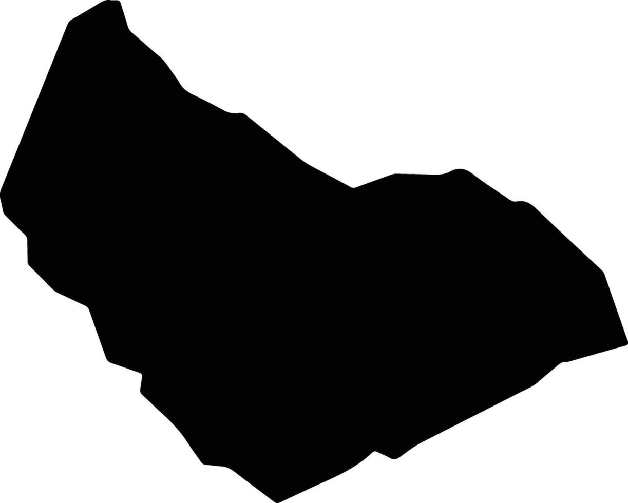 Tacuru Brazil silhouette map vector