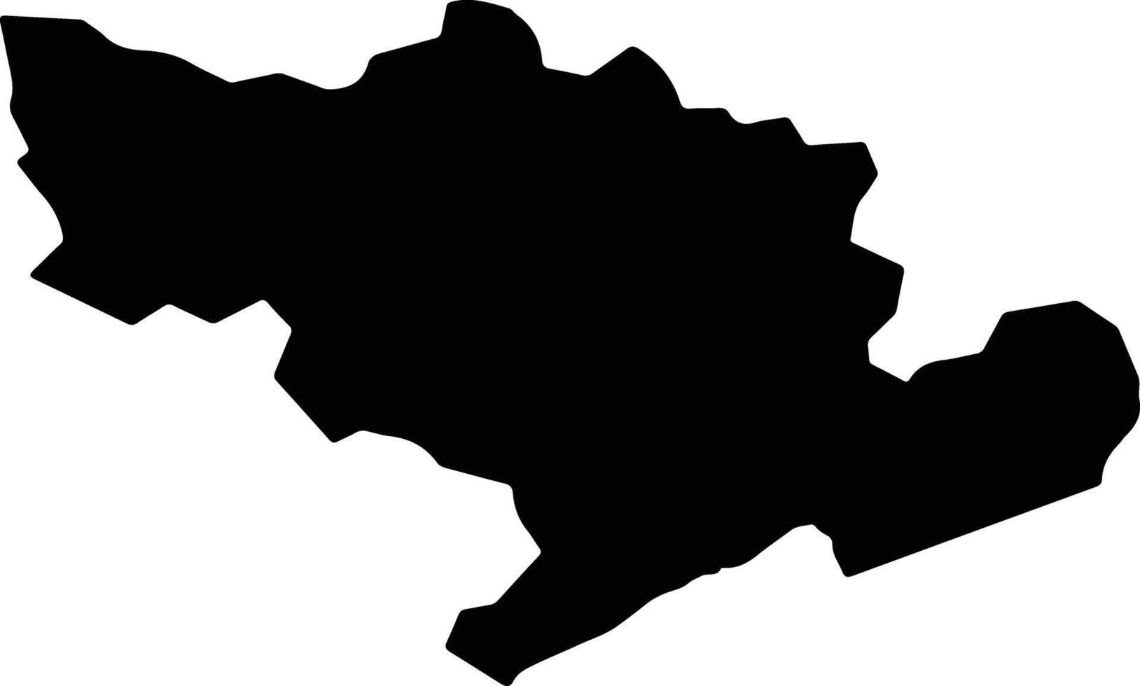 Tading Bhutan silhouette map vector