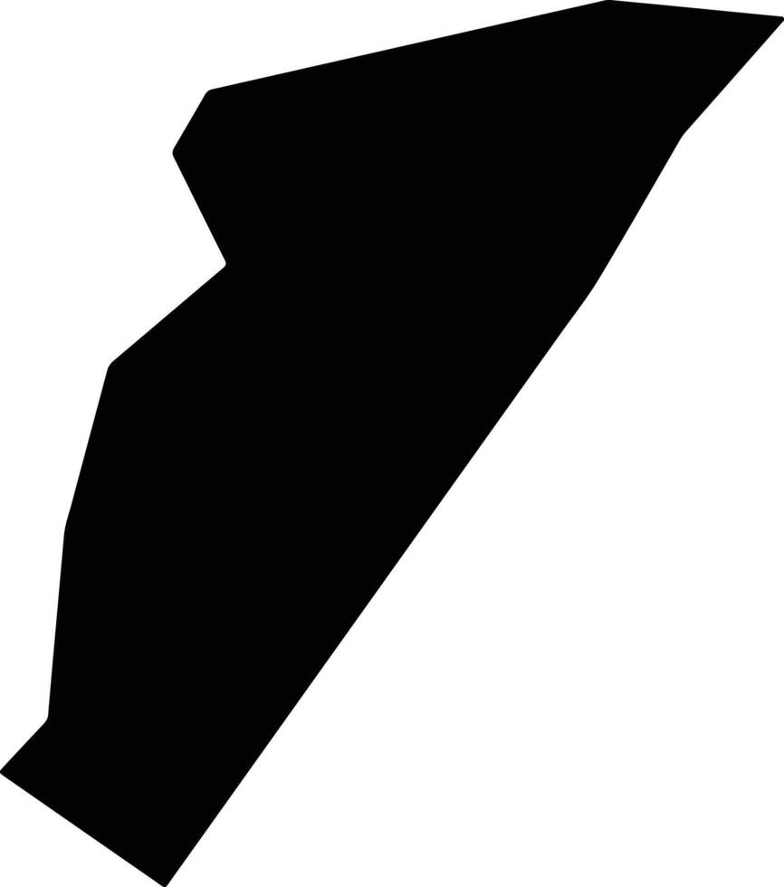 Tafa Nigeria silhouette map vector