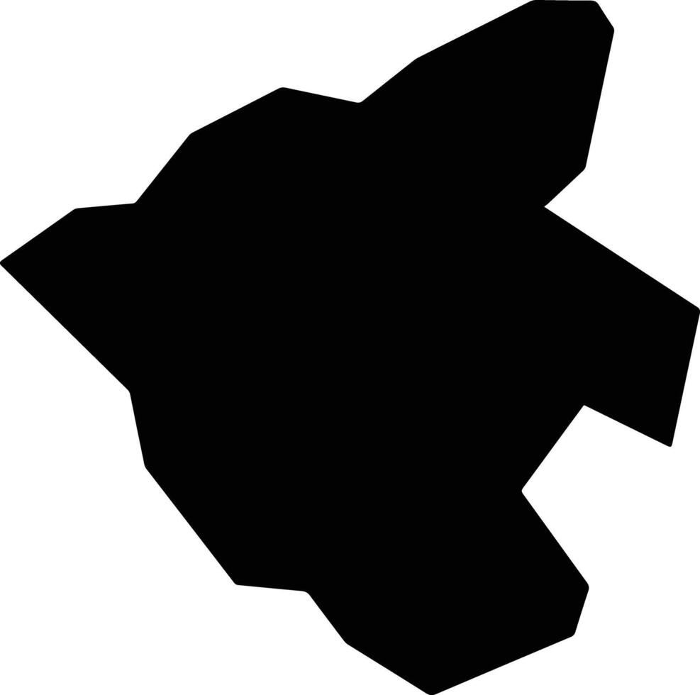 Taga Japan silhouette map vector